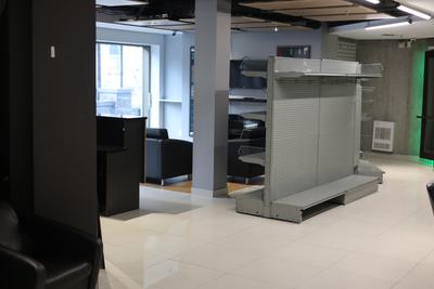 Open floor space with natural light