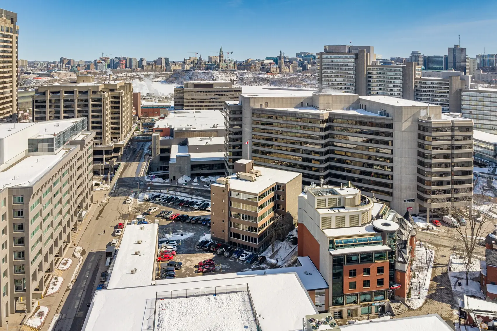 191 Promenade du Portage aerial view Gatineau skyline